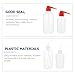 WEKADRIN 4Pcs Laboratory Plastic Wash Bottles with Elbow Bent Narrow Mouth, Graduated Safety Squeeze Bottles for Chemicals and Tattoo Washing, Suitable for Lab and Industrial Use