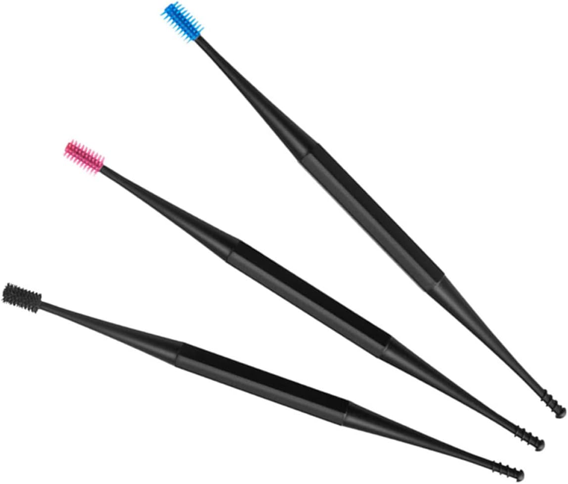 Healifty 9-Piece Silicone Ear Wax Removal Tool Set with Spiral and Double-Ended Ear Picks Safe Flexible Scoop for Comfortable Earwax Cleaning and Massage