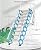 Concertina Loft Ladder Alloy Attic Access Ladder Pull Down Attic Ladder with Armrests Attic Stairs Indoor and Outdoor Folding Telescoping Ladder (2.75)