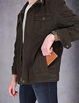 Timberland Mens Leather Wallet with Attached Flip Pocket Travel Accessory- Bi-Fold Wallet | with Attached Flip Pocket