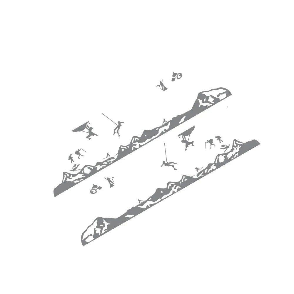 Pickup Side Stickers Truck Mountain Edition Decor Decals(Glossy Gray)