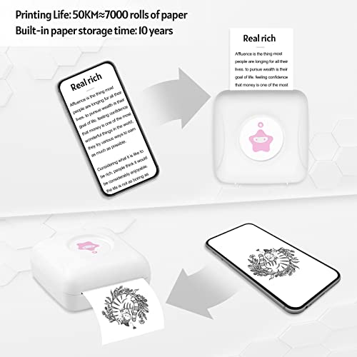 Floomp Mini Stampante Termica Portatile Stampante