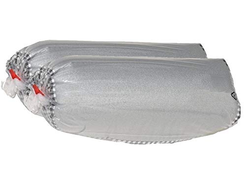 Mabi® 2-702 – 2 Stück KETTtex Alu Bügelbrettbezug 138 x 38 cm für Kettler Bügeltische − Stromsparend − Hitzebeständig − Langlebig − Dampfbügelgeeignet