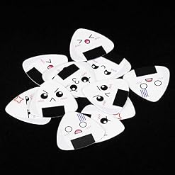 Lot de 12 plectres de guitare en forme de boules de riz pour basse, acoustiques et électriques Blanc 0,96 mm - Les Beatles, Paul McCartney, John Lennon, RIngo Starr, George Harrison Lot de 12 plectres de guitare en forme de boules de riz pour basse, acoustiques et électriques Blanc 0,96 mm – Image 7