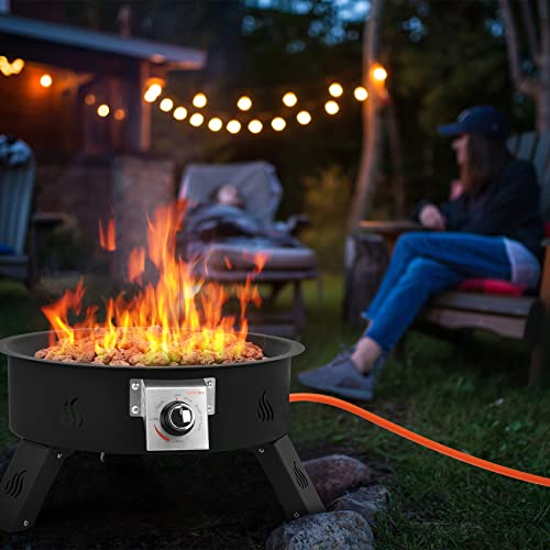 Tragbare Feuerstelle Für Garten & Camping – 57,1 Cm, Faltbar, Mit Aufbewahrungstasche