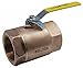 LF Bronze Ball Valve,Inline,FNPT,1/2 in