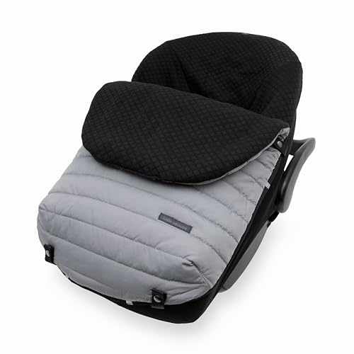 Image of Little Unicorn Infant Car Seat Footmuff - Weather-Resistant Baby Bunting Bag with Magnetic Closure, Non-Slip Backing & Open Harness Design - Universal Fit Winter Cover for Baby Car Seat & Stroller