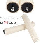 Dimaka 2 Cat Scratching Post Replacement Poles Included Screws, Cardboard and Sisal, 13.4in, 34cm