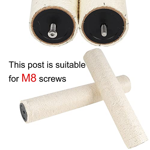 Dimaka 2 Cat Scratching Post Replacement Poles, Cardboard and Sisal, 13.4in, 34cm - Image 4