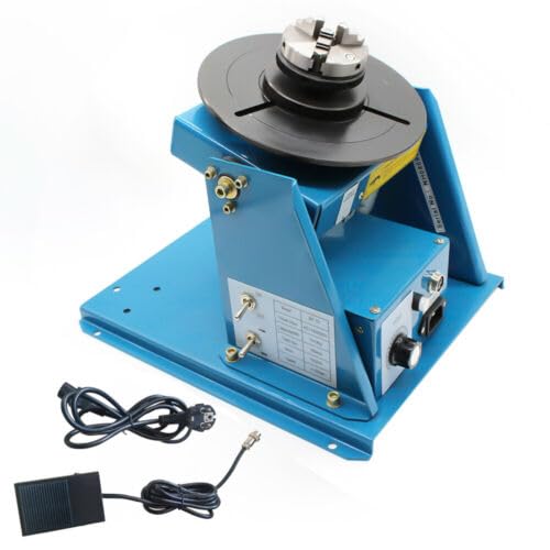 Posizionatore per saldatura rotante, tavolo girevole, manipolatore, saldatore, dispositivo di saldatura, piccolo mandrino tornito, Welding Turntable Posizionatore Rotary Table 2-10PRM 220 V