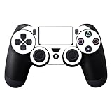 MightySkins Skin Compatible with Sony PS4 Controller - Solid White | Protective, Durable, and Unique Vinyl Decal wrap Cover | Easy to Apply, Remove, and Change Styles | Made in The USA