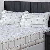 Jogo de Cama Queen Percal 400 Fios Ponto Palito 03 Peças, Antiácaro, Anti-pilling com Toque Macio - Chess