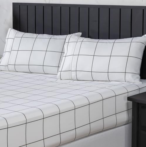 Jogo de Cama Queen Percal 400 Fios Ponto Palito 03