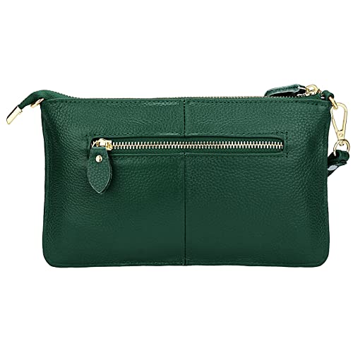 Image of Uromee Wristlet Wallet Clutch Purses for Women Genuine Leather Crossbody Bag Handbag with Detachable Shoulder Chain