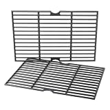 GRISUN Emaillierter Grillrost 41,9 x 54,6 cm, Ersatz für Tepro Toronto, Aktiva Angular, EL Fuego Montreal, Taino Hero XL Holzkohlegrill, Grillzubehör, 2 Stück