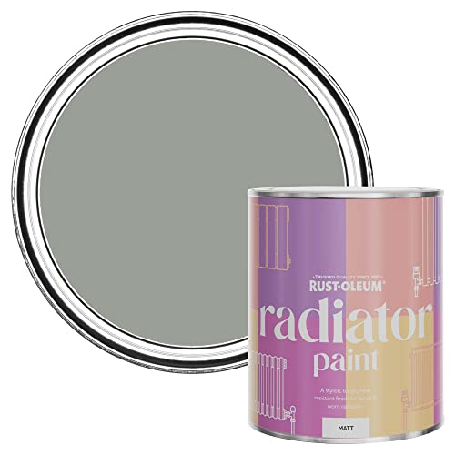 Rust-Oleum Green Radiator Paint in Matt Finish - Chalk Green 750ml