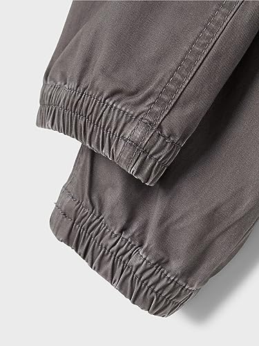 Pantalones para niños NAME IT Nkmromeo jogger en sarga de algodón premium 5
