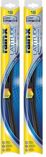 Rain-X 5079274-2 Latitude 2-In-1 Water Repellent Wiper Blades, 16 Inch (Pack Of 2), Automotive...