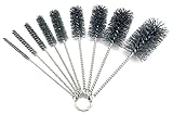 Pipe Cleaning Brush Set Abrasive Filament, 9 Piece Variety Pack for Removal of Rust, Corrosion, Paint