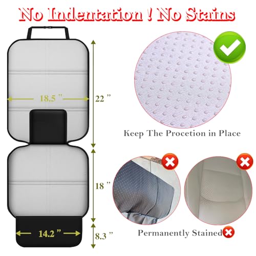 image for Meolsaek Car Seat Protector, Seat Protector for Child Car Seats with N
