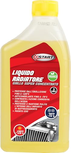 Start - Massima Protezione -70°C con Liquido radiatore Giallo per Motori in Alluminio ad Alte Prestazioni