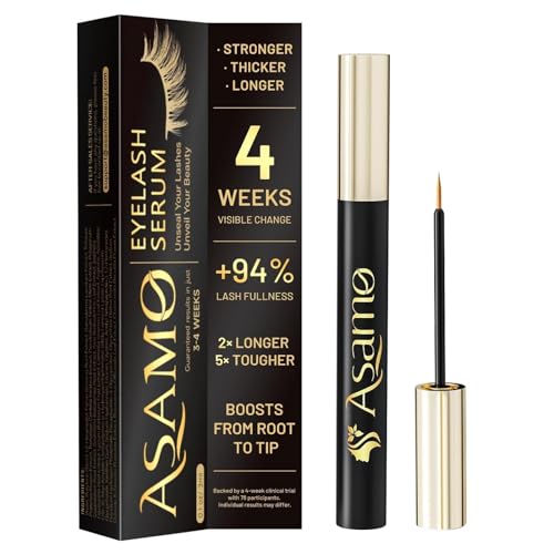Eyelash Growth Serum – Natural Lash Enhancer with 15 Plant Extracts for Longer Thicker Fuller Lashes Nourishing Formula to Enhance Natural Beauty Hypoallergenic Oil Free lash growth serum -3ml