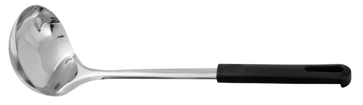 Fackelmann Soup Ladle, Stainless Steel/PP, Black/Silver