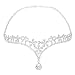 Produktbild Tiara Brautschmuck Kristall Haarband Stirnband Strass Haar Kette (Silber)