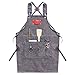 1 szt. Fartuch narzędziowy Wytrzymałe woskowane płótno Fartuch baristy Fartuch płócienny dla mężczyzn Fartuch barmański regulowany do fartuchów-1
