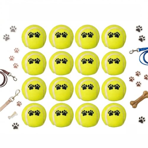 WIYETY 12 pelotas de tenis para perros: versátiles pelotas de tenis para perros, mini pelota de tenis para perros pequeños, entrenamiento y juego, pelotas interactivas de juguete para perros adecuados