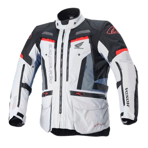Alpinestars Honda Bogota' Pro Drystar Jacket XL, Ice Gray/Blue/Bright Red