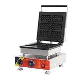 MáQuina Para Hacer Gofres EléCtrica Antiadherente De 1650 W Y 1750 W, 110 V/220 V, De Acero Inoxidable, Con Control De Tiempo Y Temperatura, 6 Unidades,200V