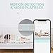 Sense-U HD Video Baby Monitor Camera, Background Audio, Night Vision, 2-Way Talk, 1080P HD, Person/Cry/Motion Detection, No Monthly Fee(Compatible Smart Baby Monitor)