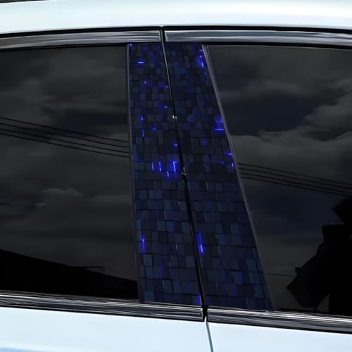 2PCS Dados Coche B-Pilar Calcomanía Impermeable para DIY Puerta Post Decoración de Puertas de Coche 50 cm x 25 cm (G)