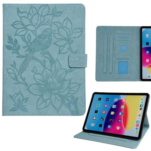 Coque silicone iPad Pro 11 pouces 2022 antichoc avec rabat bleu