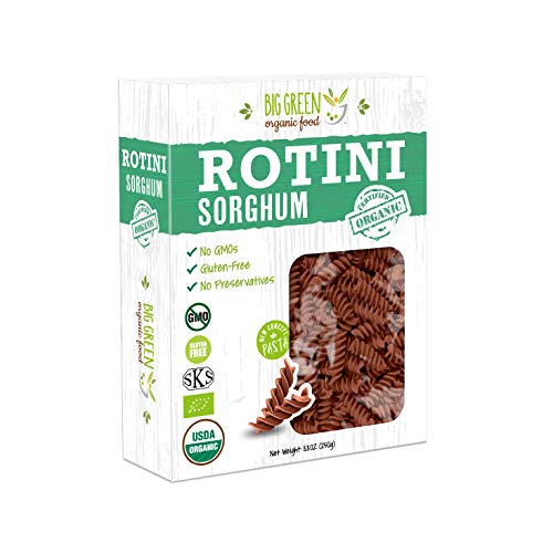 Big Green Organic Food- Organic Sorghum Rotini, 8.8oz, Gluten-Free, Non-GMO, Vegan (1) image 3