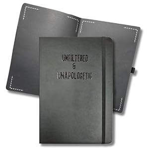 Julia’s Journals Blank Black Paper Journal for Writing or Sketch – 200 Blank pages (100 Sheets) – 100 GSM – A5 Note Book