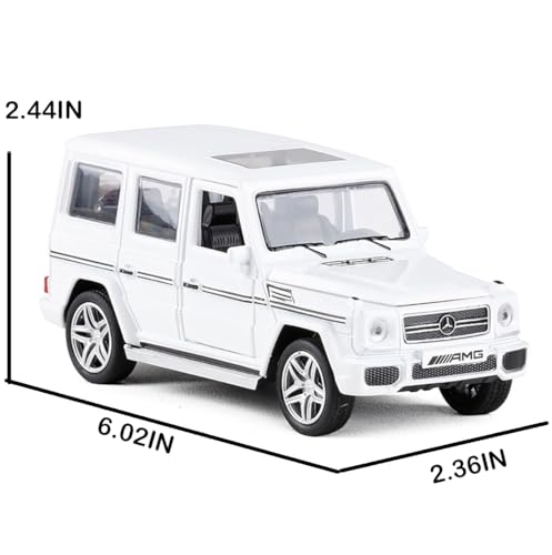 Image of New 1:32 G65 Diecast Alloy Metal Pull Back Car with Openable Doors Music Sound and Light Vehicle Toy Car for Kids Boys (Black)