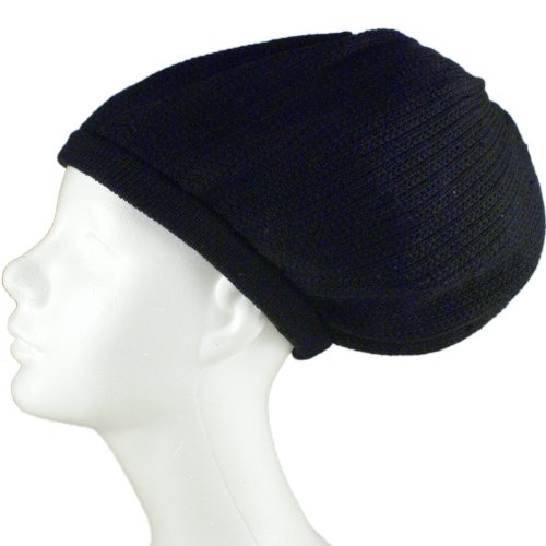 Image of Shoe String King SSK Rasta Knit Tam Hat Dreadlock Cap. Multiple Designs and Sizes.