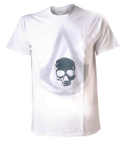 Import Europe - Camiseta Blanca Crest Assassin's Creed IV: Black Flag, Talia M