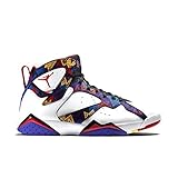  NIKE Air Jordan 7 Retro, Scarpe da Fitness Uomo, Bianco/Rosso/Nero (White Unvrsty Rd Blk Brght CNC), 45.5 EU