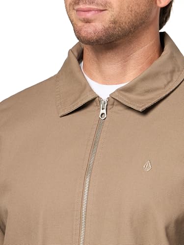 Image of Volcom Men's Palm Drive Faux Sherpa Lined Jacket - Utility Workwear
