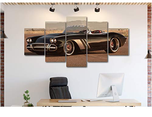 1953 Chevy Corvette 5-Piece Canvas Wall Art