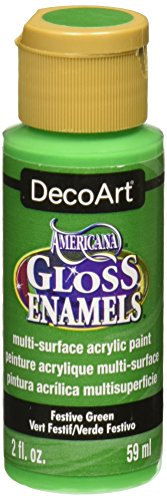 Peinture acrylique Festive Green pour décorer vos tables de fête et photophores