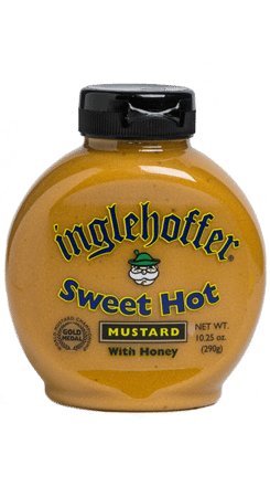 Inglehoffer Sweet Hot Mustard, 10.25 Ounce Squeeze Bottle (Pack of 6)