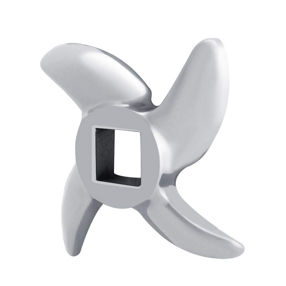 Recambio de Cuchilla de Picadora de Carne de Acero Inoxidable (12#) - Accesorio Esencial para Amoladoras, Ideal para Cocinas Profesionales y Caseras