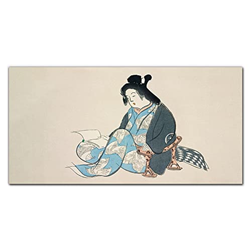 Tableau image sur toile 140x70cm avec impression photo élégante Kimono des femmes