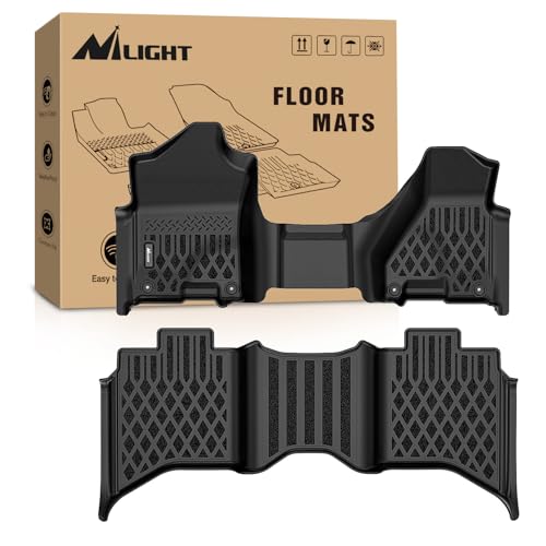 Nilight TPE Floor Mats for Dodge Ram 1500 2500 3500 Bench Seat Crew Cab 2013 2014 2015 2016 2017 2018 & Ram 1500 Classic 2019 2020 2021 2022 2023 2024 All Weather Custom Fit Heavy Duty Floor Liners