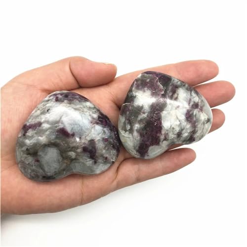 Cœur de tourmaline prune pour harmoniser votre espace intérieur