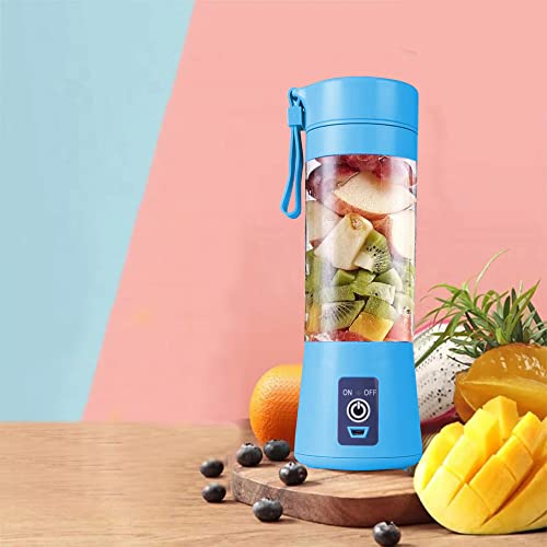 SUPERSTUD Electric 6 Blade portable blender for smoothie and juices (1 Jar, Multicolor) USB Recharge (blender-shakerMode2)